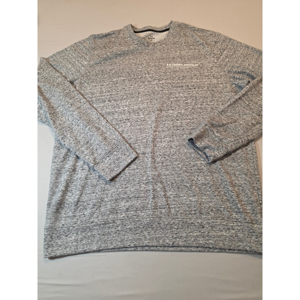 Under Armour Mens Rival Terry Crewneck Sweatshirt Grey Heather XL 1373384